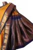 Pure Handloom Butta Contrast Kanjeevaram Silk Saree